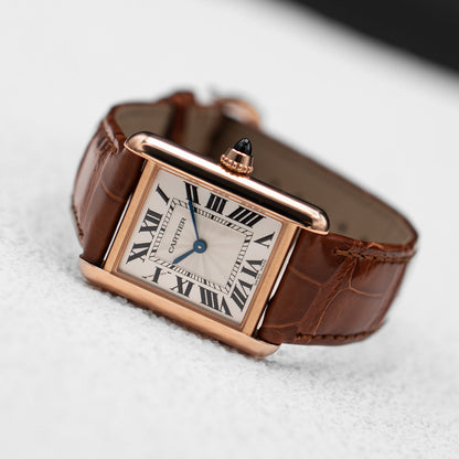 Cartier Tank Louis Small WGTA0010 18K Rose Gold Ladies Watch Box Papers - Watches