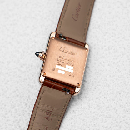 Cartier Tank Louis Small WGTA0010 18K Rose Gold Ladies Watch Box Papers - Watches