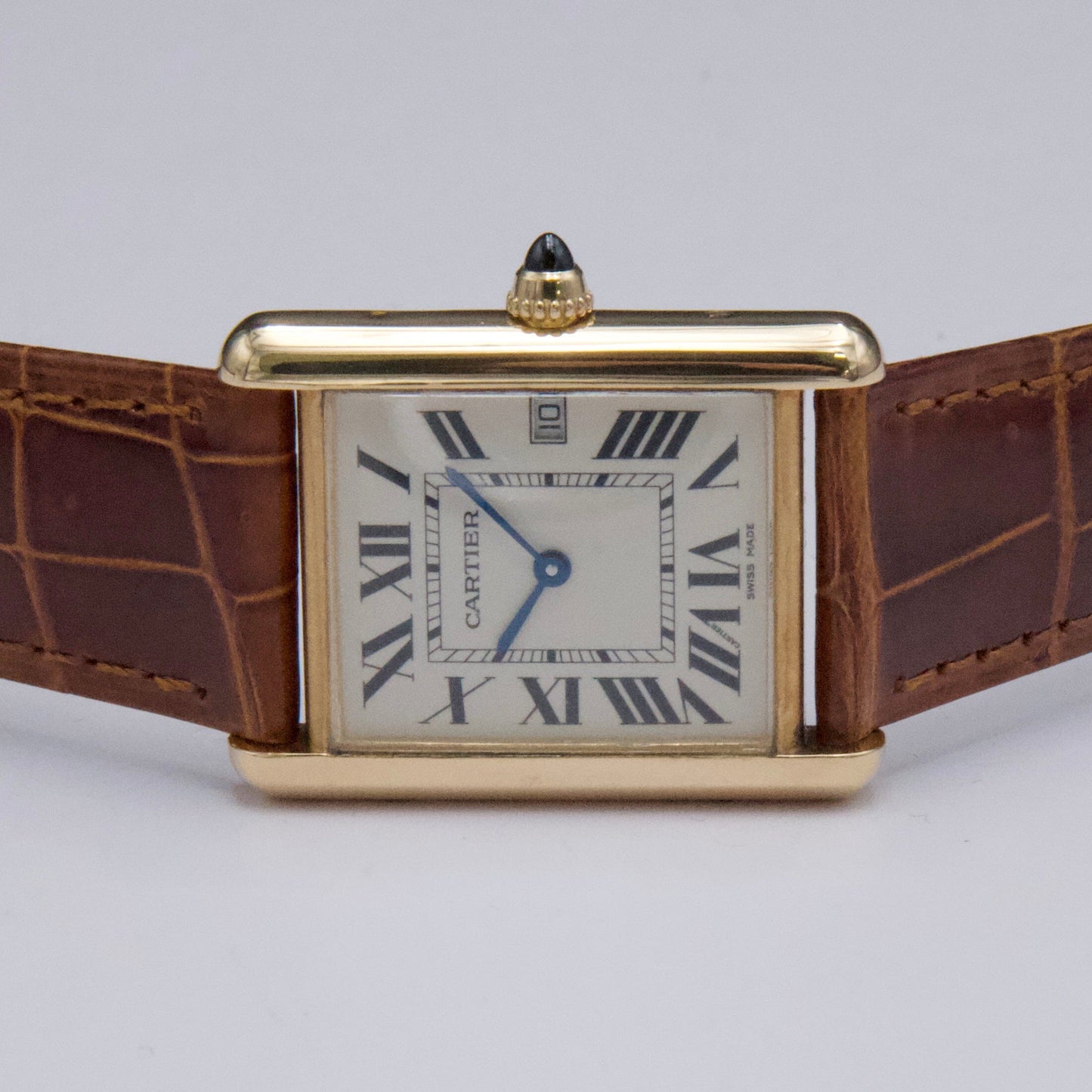 Cartier Tank Louis W1529756 18K Yellow Gold Mens Watch - Wristwatch