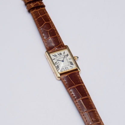 Cartier Tank Louis W1529756 18K Yellow Gold Mens Watch - Wristwatch