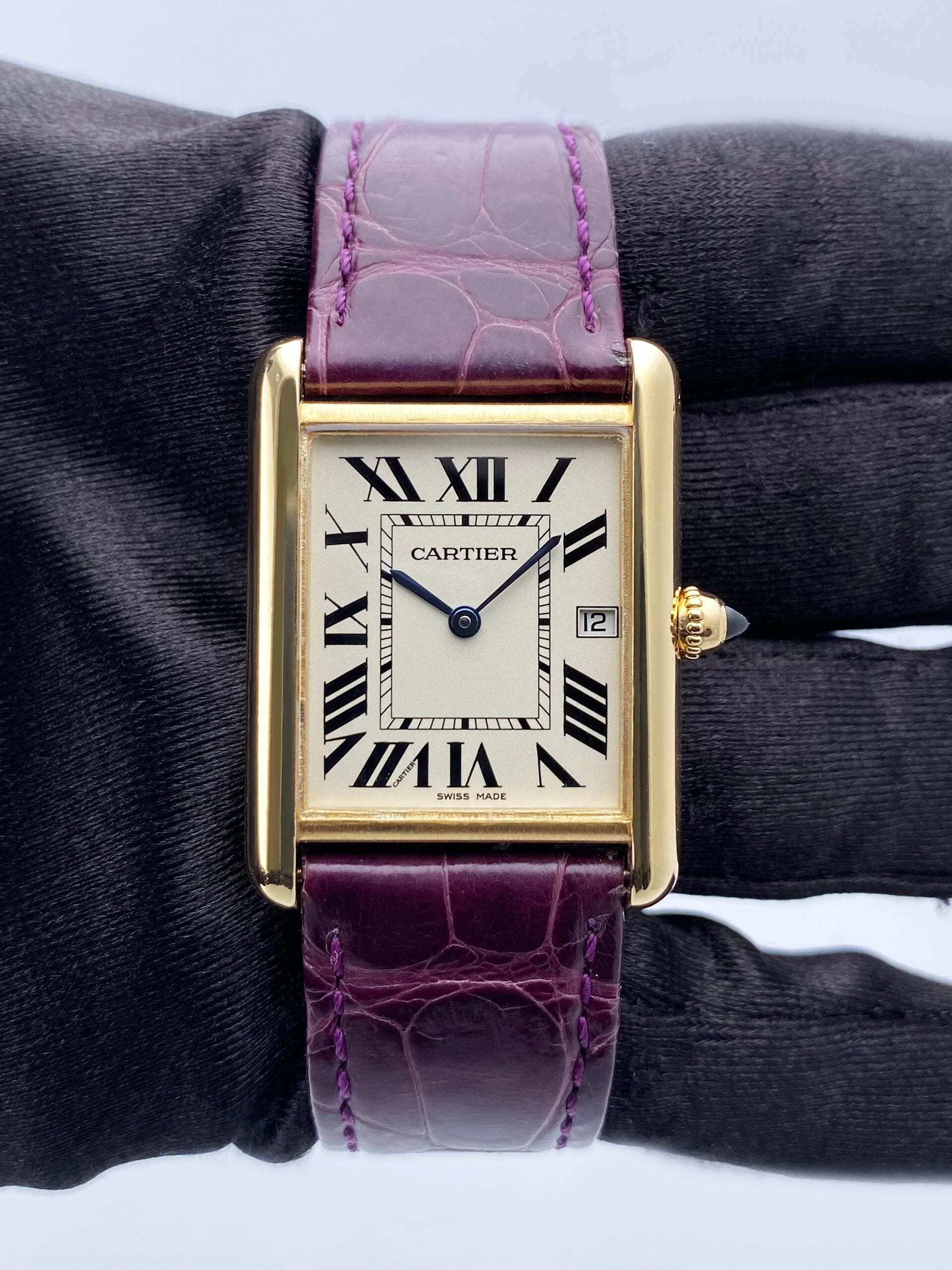 Cartier Tank Louis W1529756 18K Yellow Gold Mens Watch