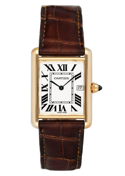 Cartier Tank Louis W1529756 18K Yellow Gold Mens Watch - Watches