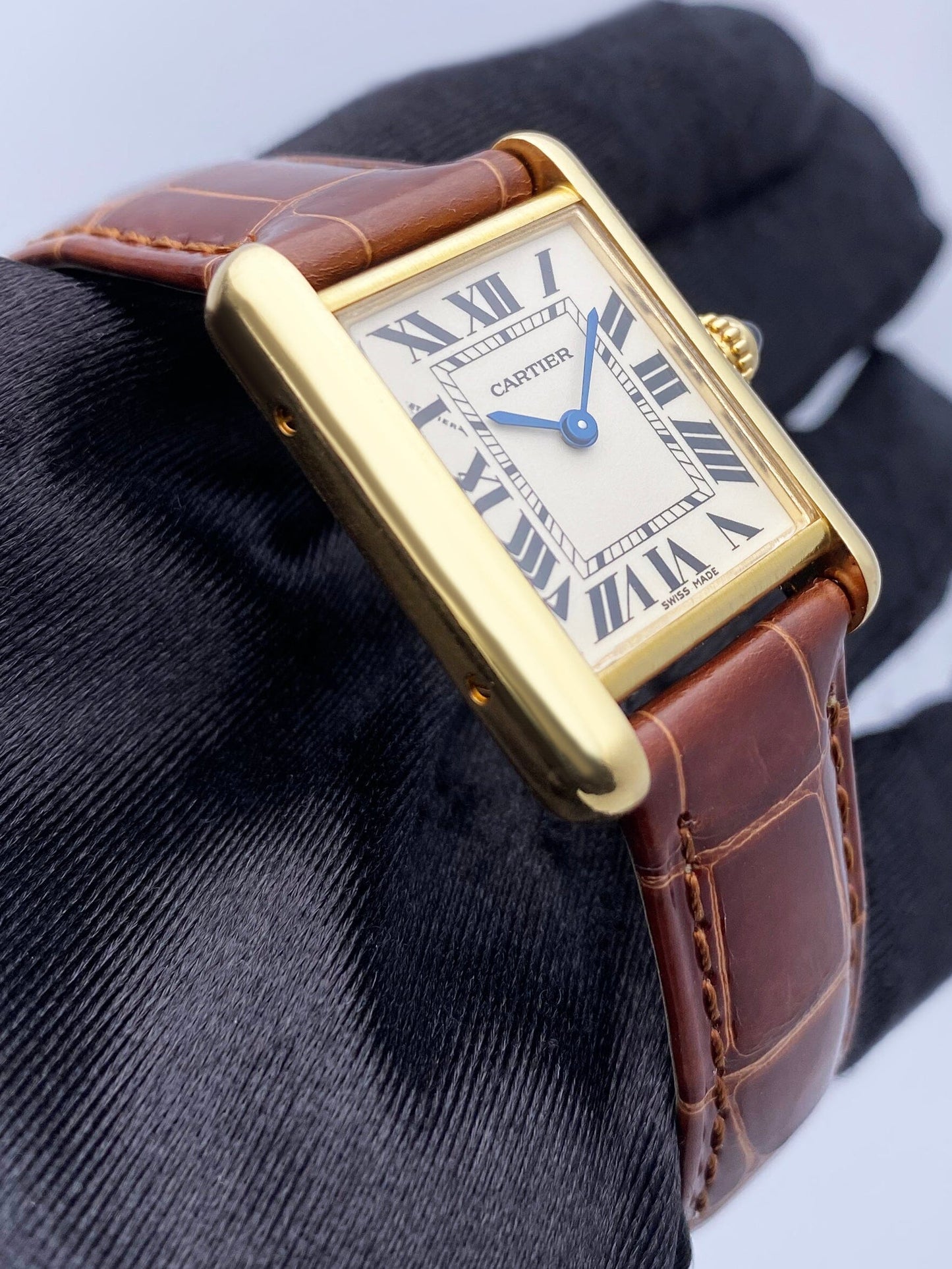 Cartier Tank Louis W1529856 18K Yellow Gold Ladies Watch - Watches