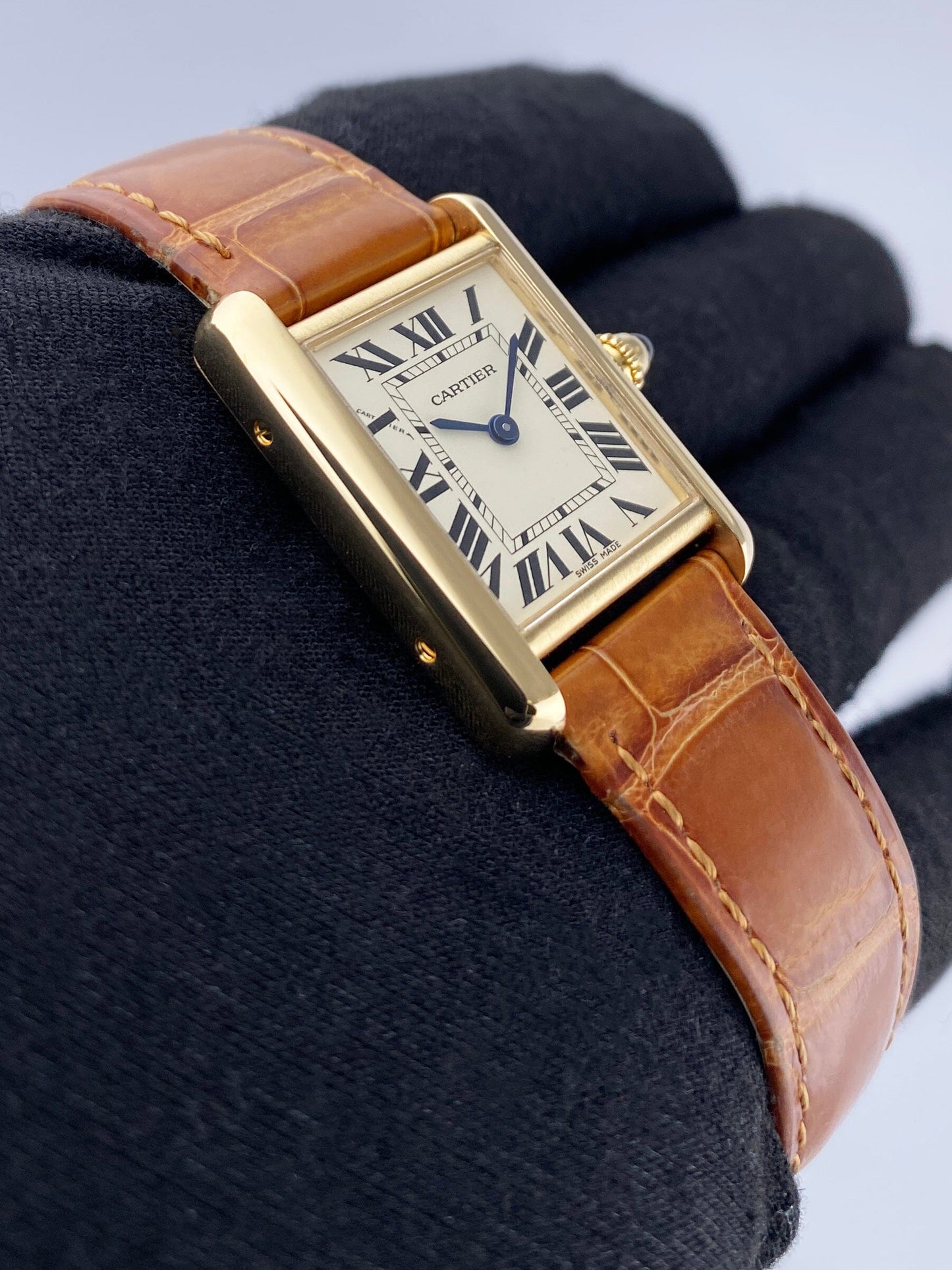 Cartier Tank Louis W1529856 18K Yellow Gold Ladies Watch - Watches