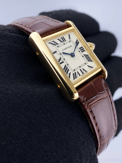 Cartier Tank Louis W1529856 18K Yellow Gold Ladies Watch - Watches