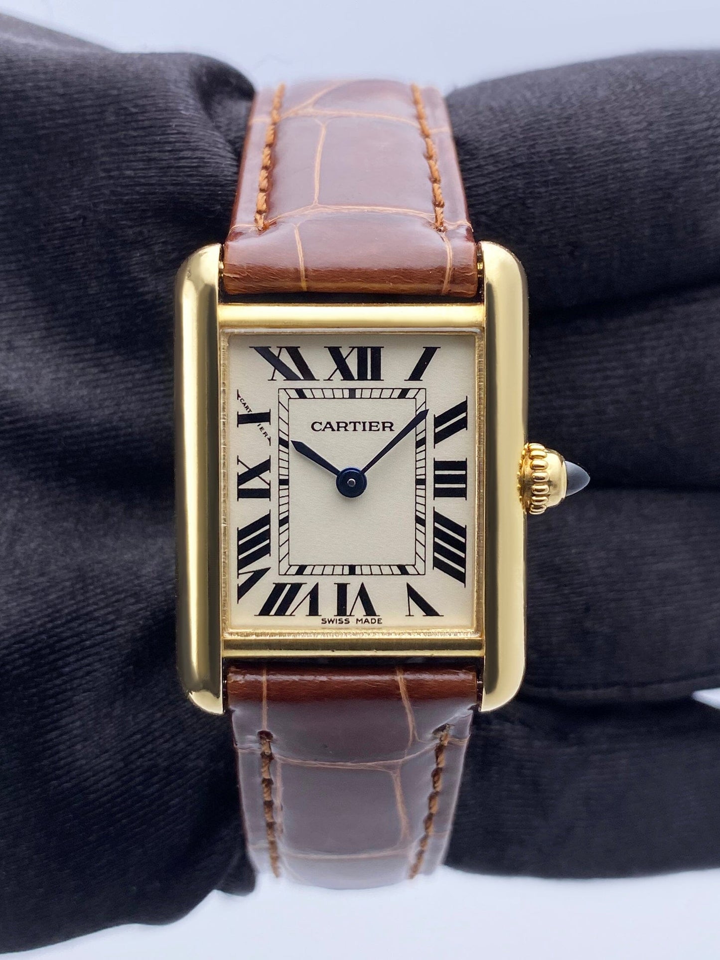 Cartier Tank Louis W1529856 18K Yellow Gold Ladies Watch - Watches