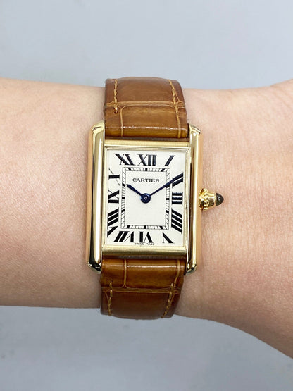 Cartier Tank Louis W1529856 18K Yellow Gold Ladies Watch - Watches