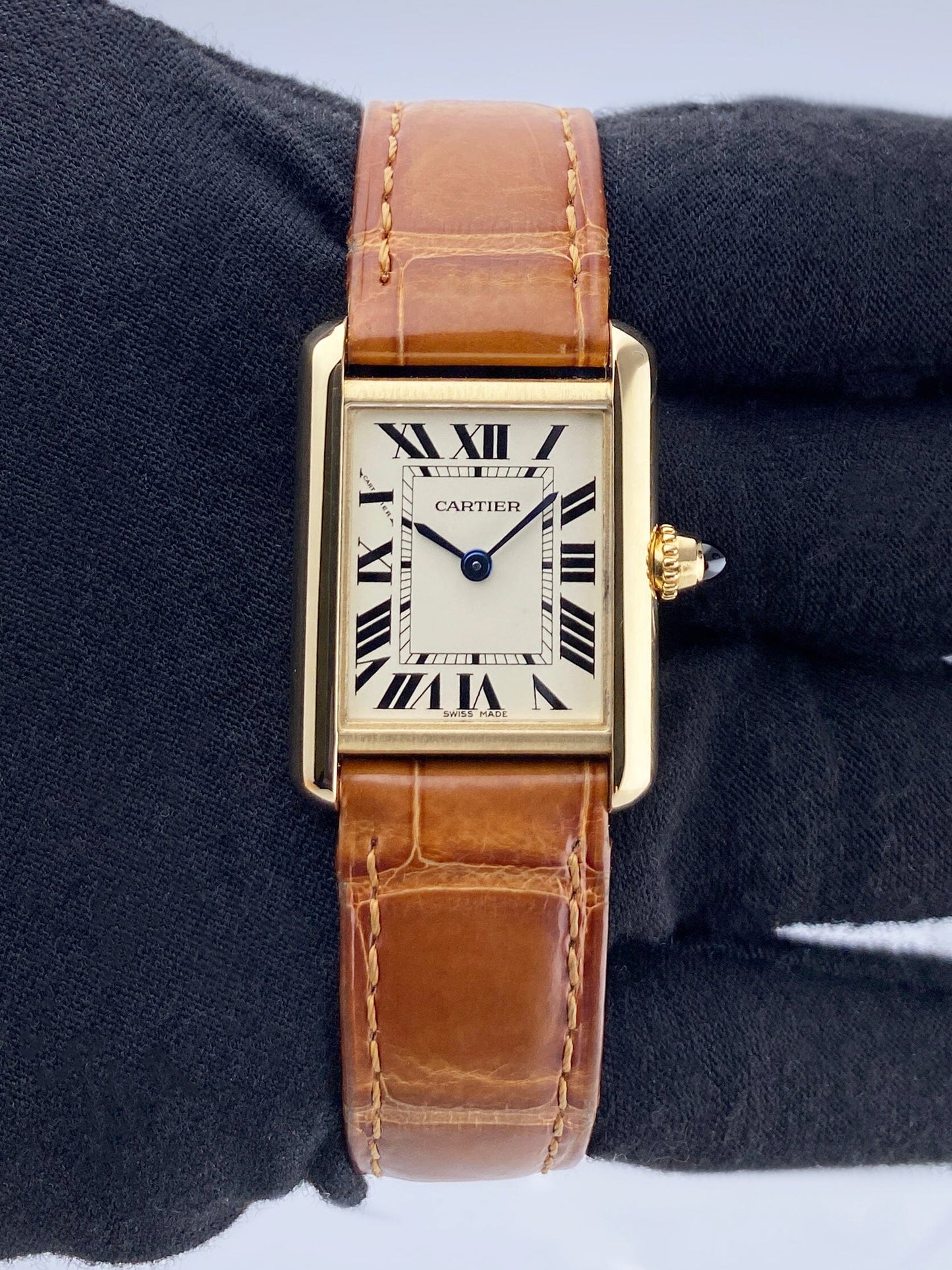 Cartier Tank Louis W1529856 18K Yellow Gold Ladies Watch - Watches