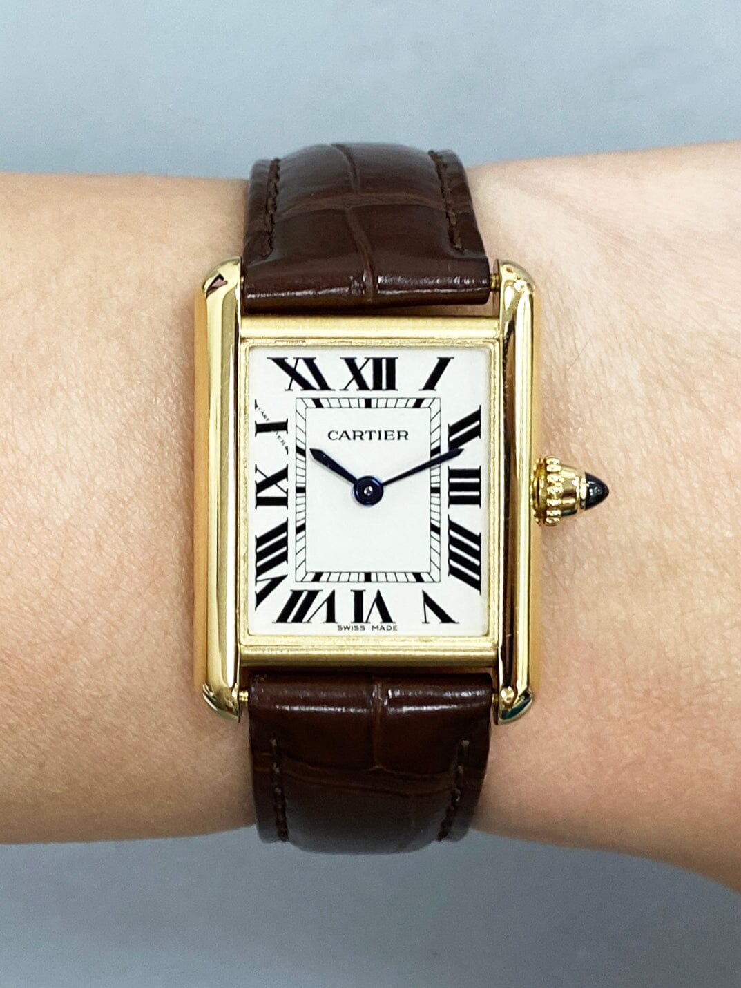 Cartier Tank Louis W1529856 18K Yellow Gold Ladies Watch - Watches