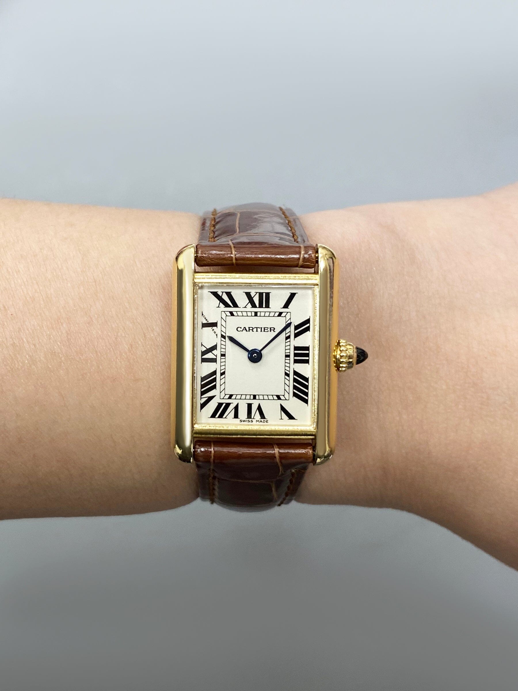 Cartier Tank Louis W1529856 18K Yellow Gold Ladies Watch - Watches