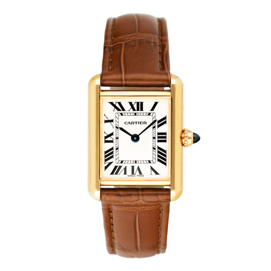 Cartier Tank Louis W1529856 18K Yellow Gold Ladies Watch Box Papers