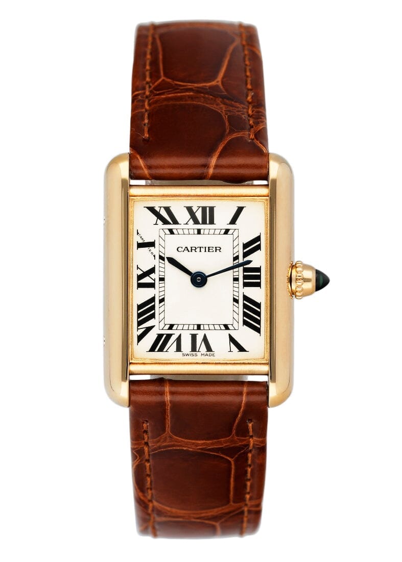 Cartier Tank Louis W1529856 18K Yellow Gold Ladies Watch Box Papers - Watches