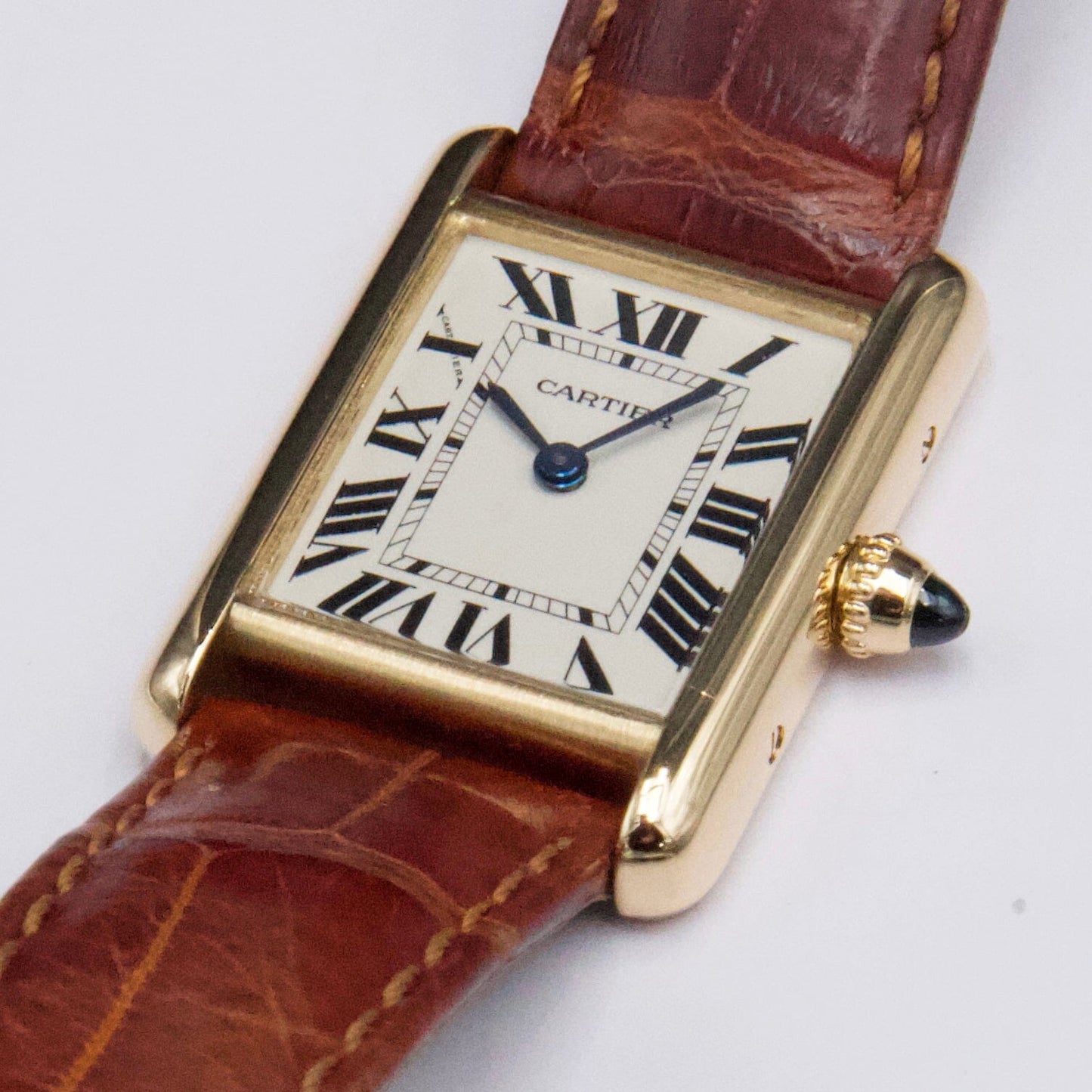 Cartier Tank Louis W1529856 18K Yellow Gold Ladies Watch Box Papers - Watches