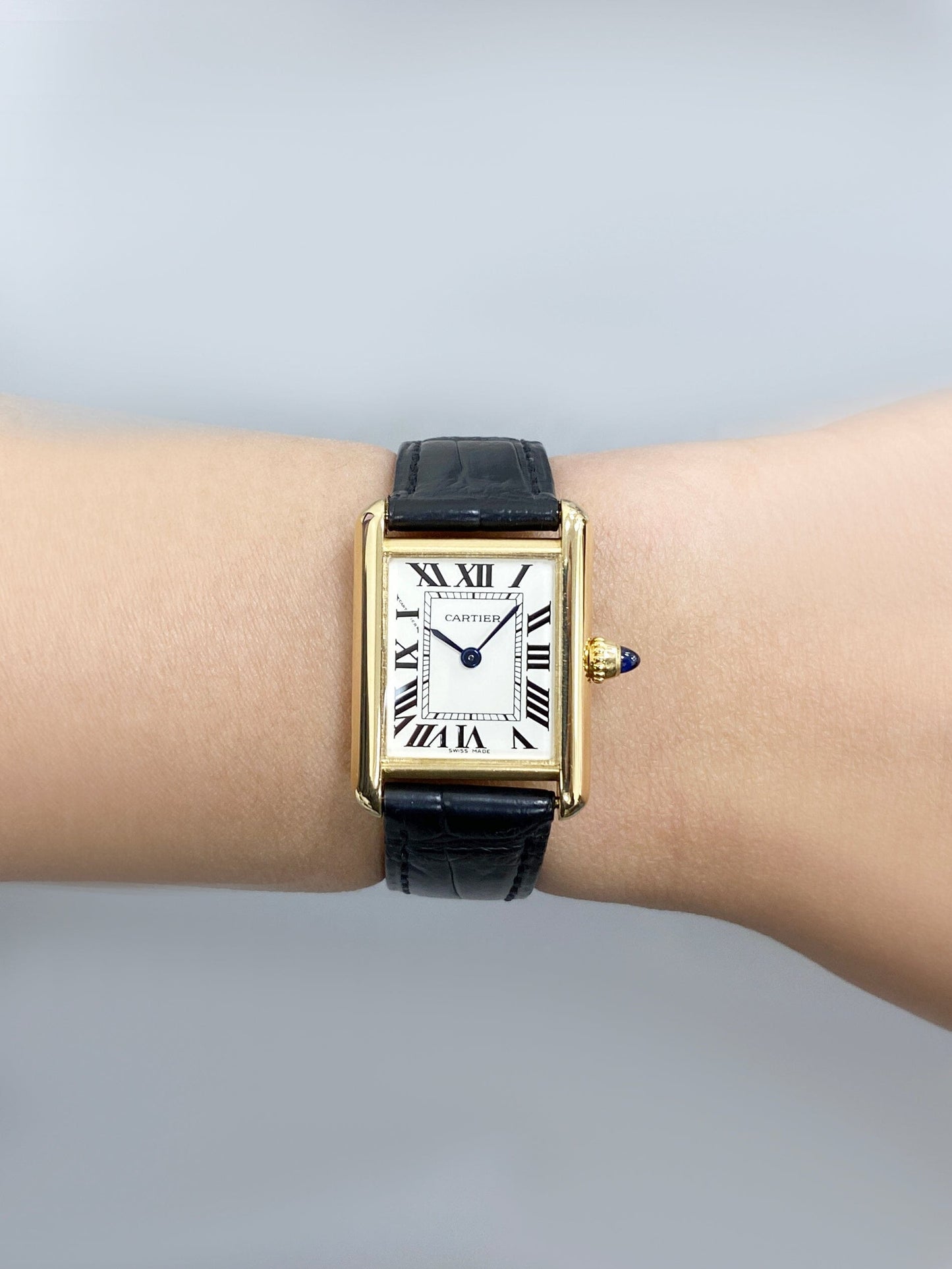 Cartier Tank Louis W1529856 18K Yellow Gold Ladies Watch Box Papers - Watches