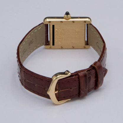 Cartier Tank Louis W1529856 18K Yellow Gold Ladies Watch Box Papers - Watches