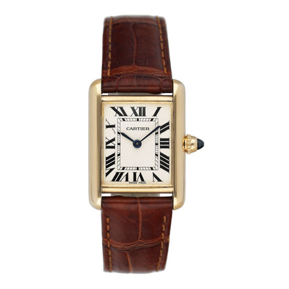 Cartier Tank Louis W1529856 18K Yellow Gold Ladies Watch Box Papers