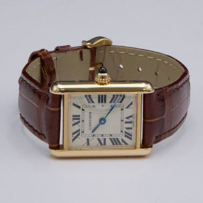 Cartier Tank Louis W1529856 18K Yellow Gold Ladies Watch Box Papers - Watches