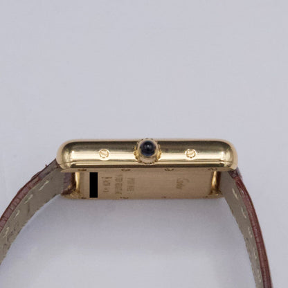 Cartier Tank Louis W1529856 18K Yellow Gold Ladies Watch Box Papers - Watches