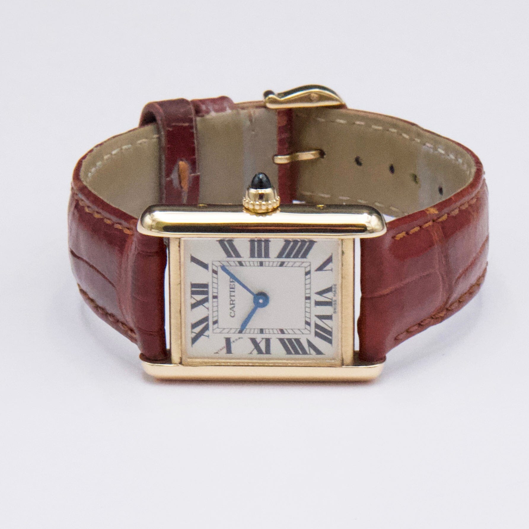 Cartier Tank Louis W1529856 18K Yellow Gold Ladies Watch Box Papers - Watches