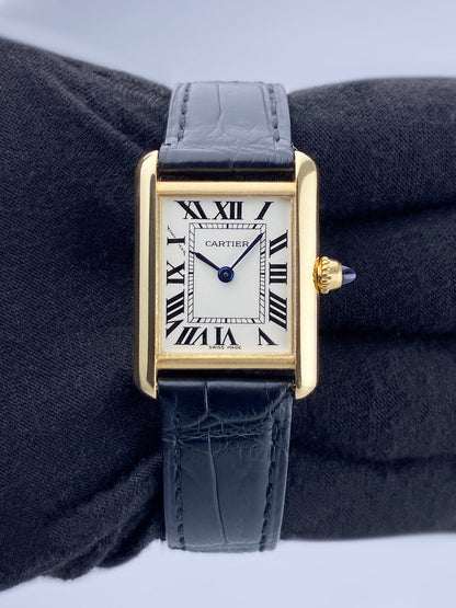 Cartier Tank Louis W1529856 18K Yellow Gold Ladies Watch Box Papers - Watches