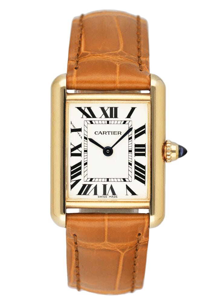 Cartier Tank Louis W1529856 18K Yellow Gold Ladies Watch Box Papers - Watches