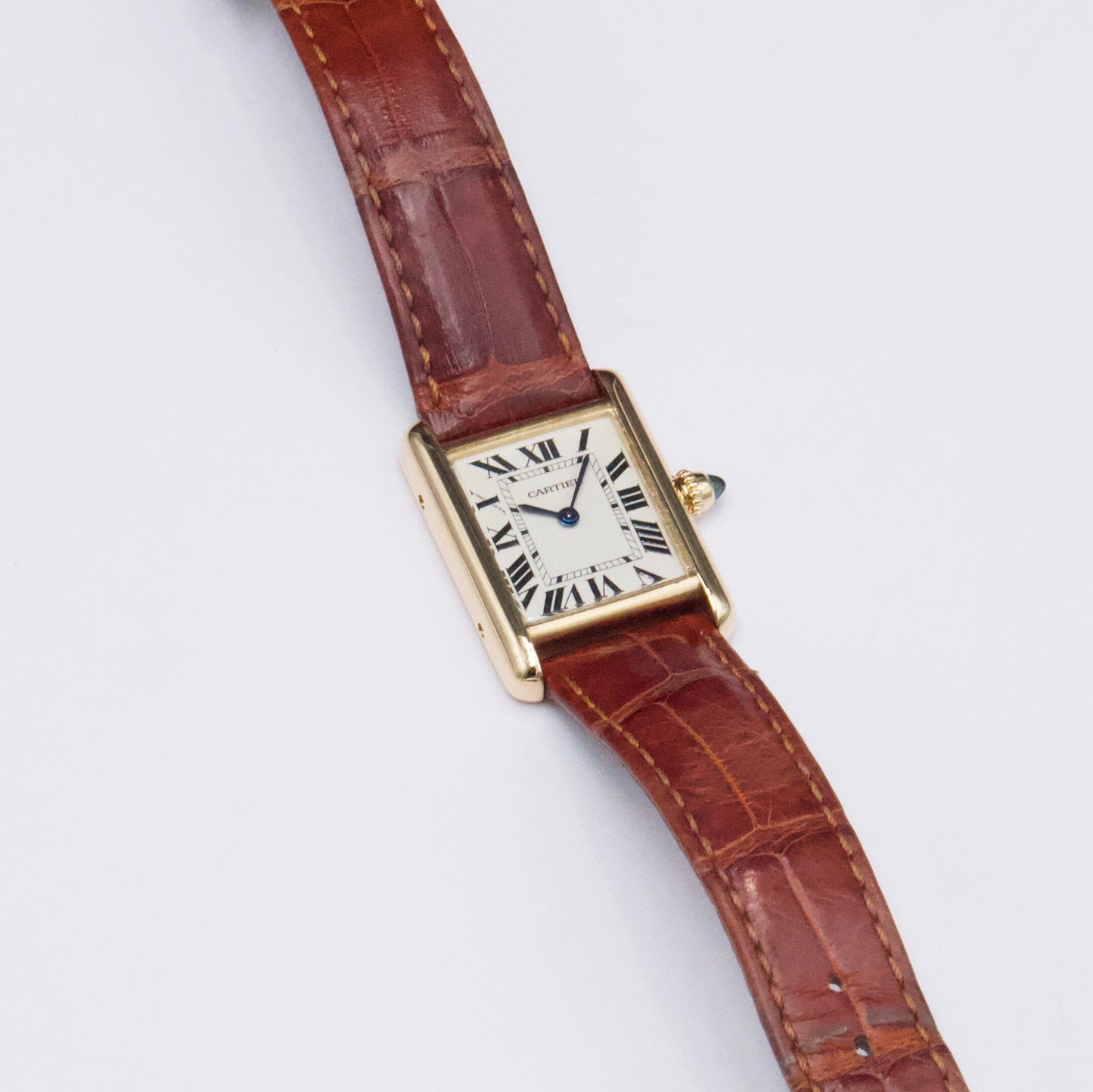 Cartier Tank Louis W1529856 18K Yellow Gold Ladies Watch Box Papers - Watches