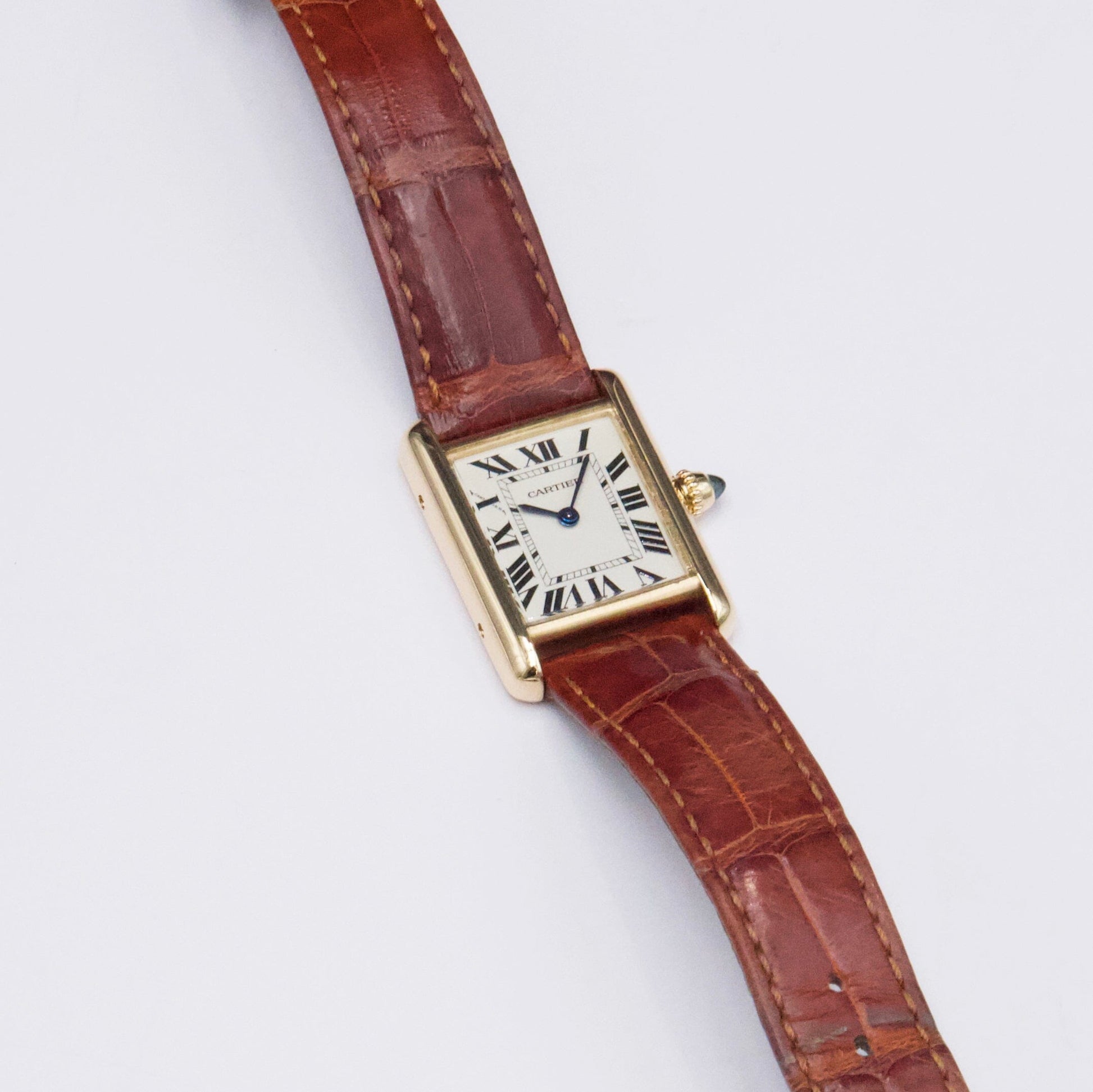 Cartier Tank Louis W1529856 18K Yellow Gold Ladies Watch Box Papers - Watches
