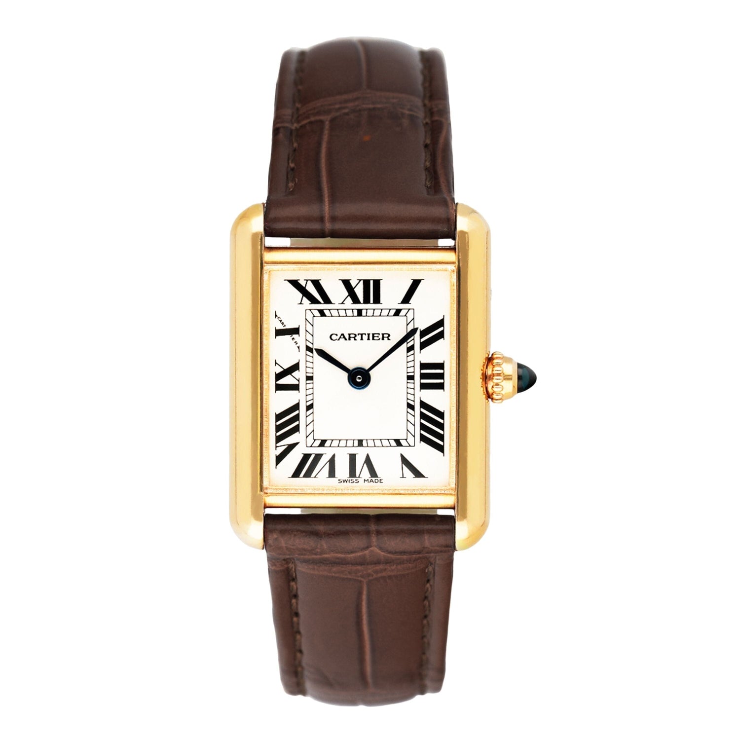 Cartier Tank Louis W1529856 18K Yellow Gold Ladies Watch Box Papers - Watches