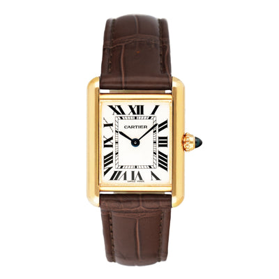 Cartier Tank Louis W1529856 18K Yellow Gold Ladies Watch Box Papers - Watches