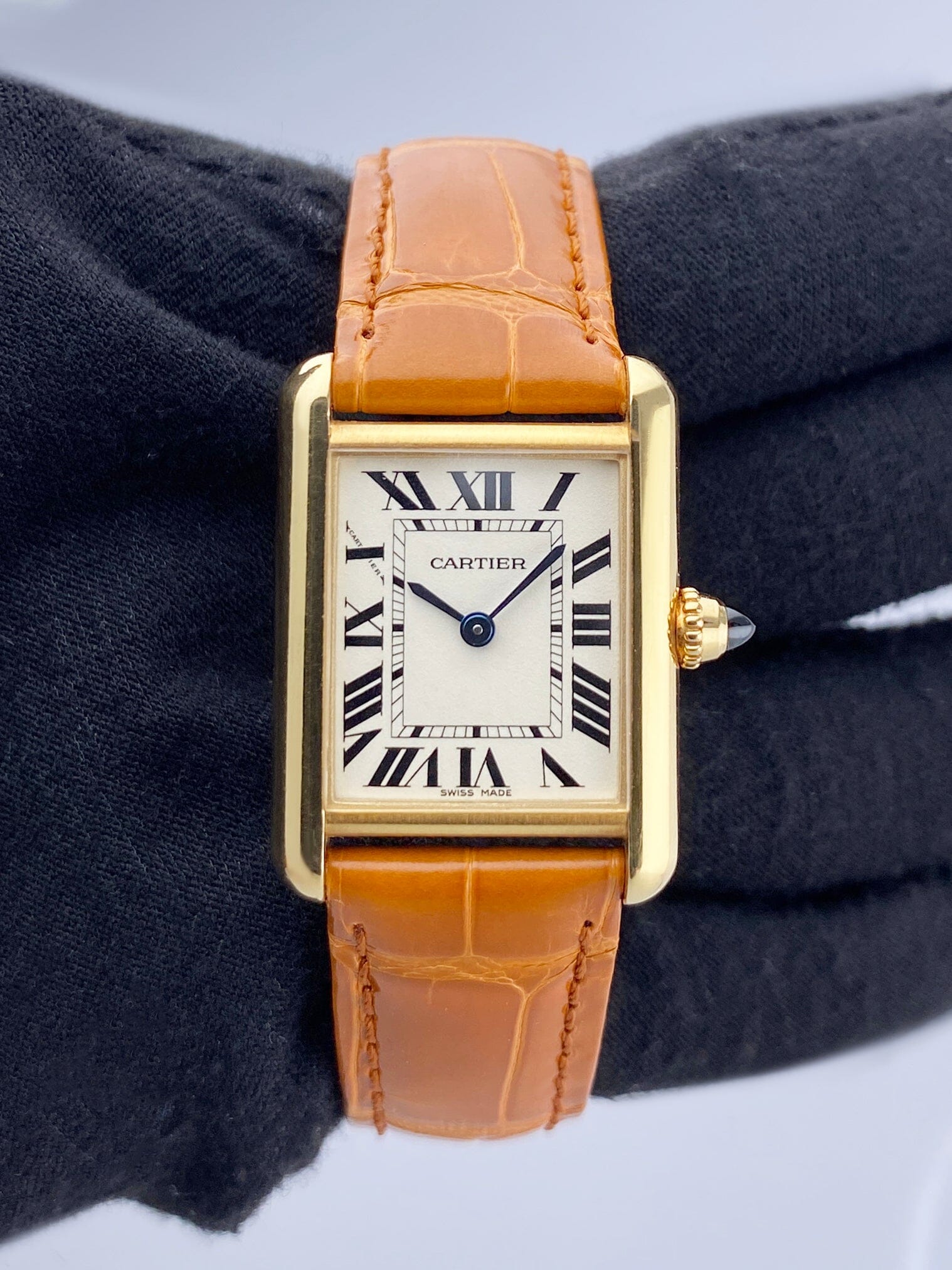 Cartier Tank Louis W1529856 18K Yellow Gold Ladies Watch Box Papers - Watches