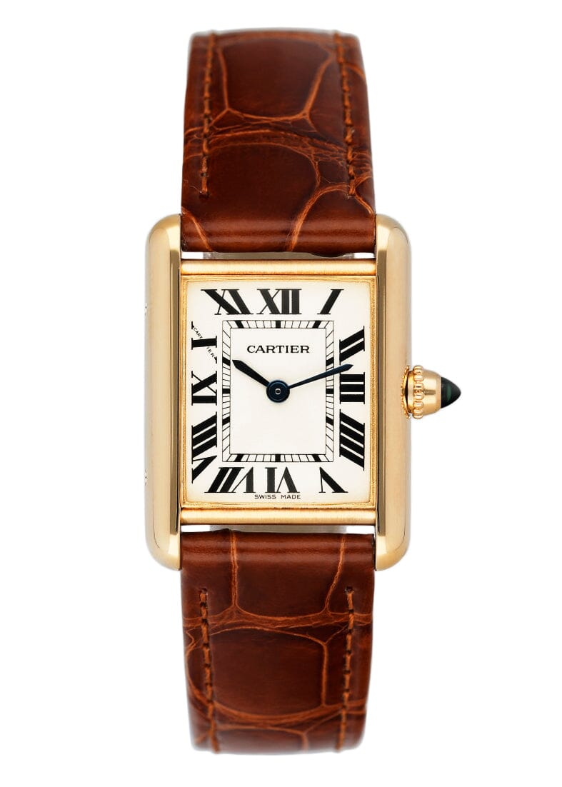 Cartier Tank Louis W1529856 18K Yellow Gold Ladies Watch Box Papers - Watches