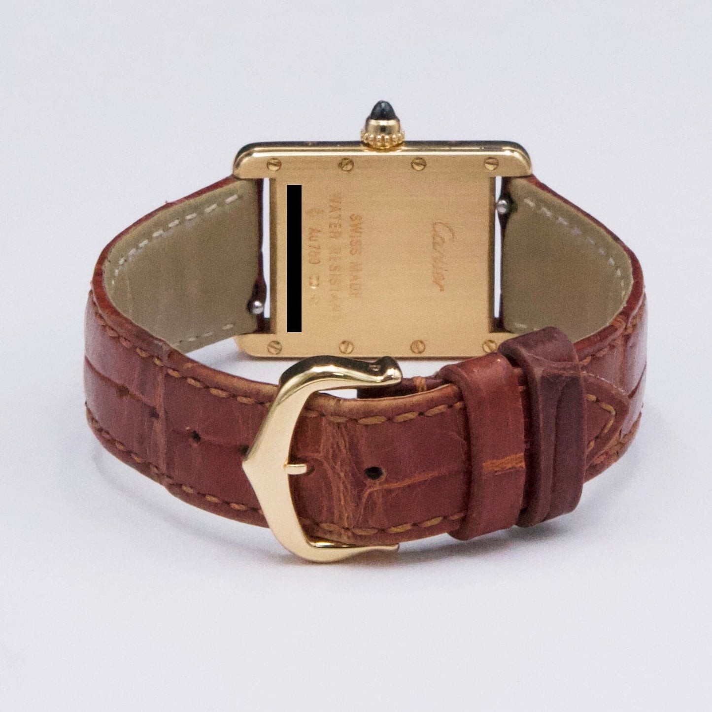 Cartier Tank Louis W1529856 18K Yellow Gold Ladies Watch Box Papers - Watches