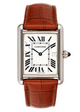 Cartier Tank Louis W1540956 Large Size 18K White Gold Mens Watch - Watches