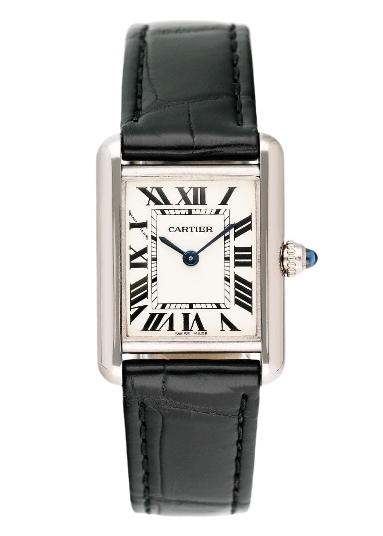 Cartier Tank Louis W1541056 18K White Gold Ladies Watch