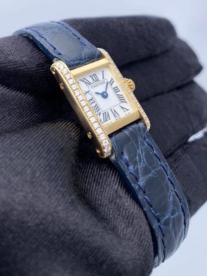 Cartier Tank Mini WB200751 Diamond Ladies Watch - Watches