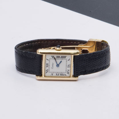 Cartier Tank Paris 78087 18K Yellow Gold Ladies Watch - Virtual