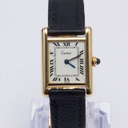 Cartier Tank Paris 78087 18K Yellow Gold Ladies Watch - Virtual