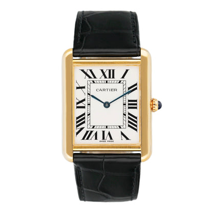 Cartier Tank Solo Large W1018855 18K Yellow Gold Watch - Watches