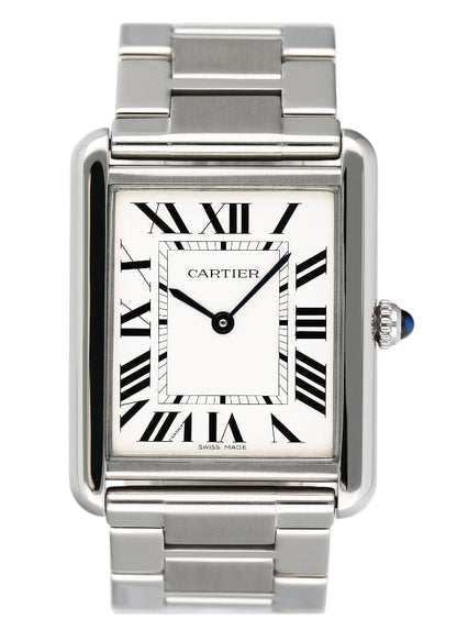Cartier Tank Solo Large W5200014 Silver Dial Mens Watch - Watches