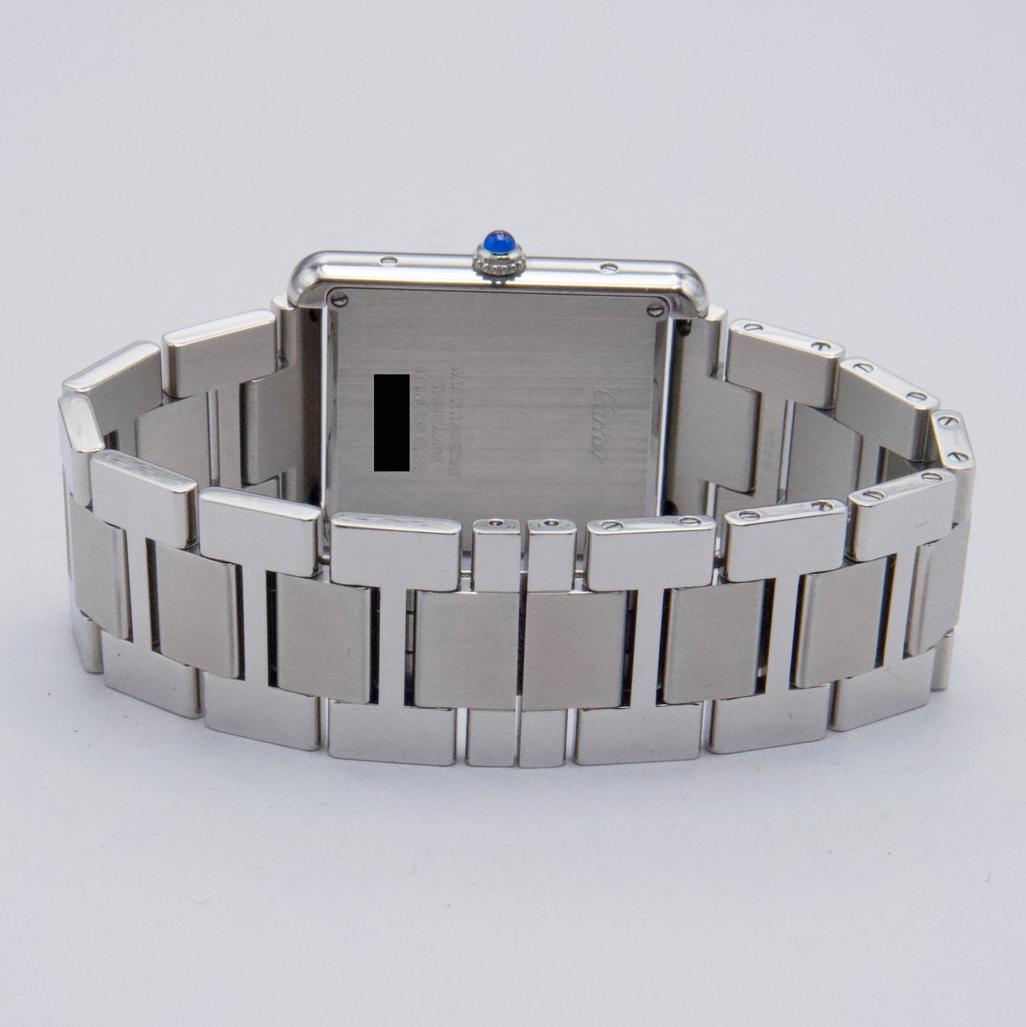 Cartier Tank Solo Large W5200014 Silver Dial Mens Watch Box Papers - Watches