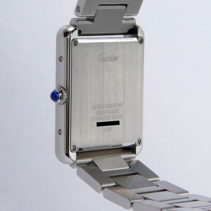 Cartier Tank Solo Large W5200014 Silver Dial Mens Watch Box Papers - Watches