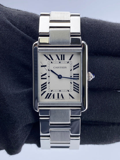 Cartier Tank Solo Large W5200014 Silver Dial Mens Watch - Watches