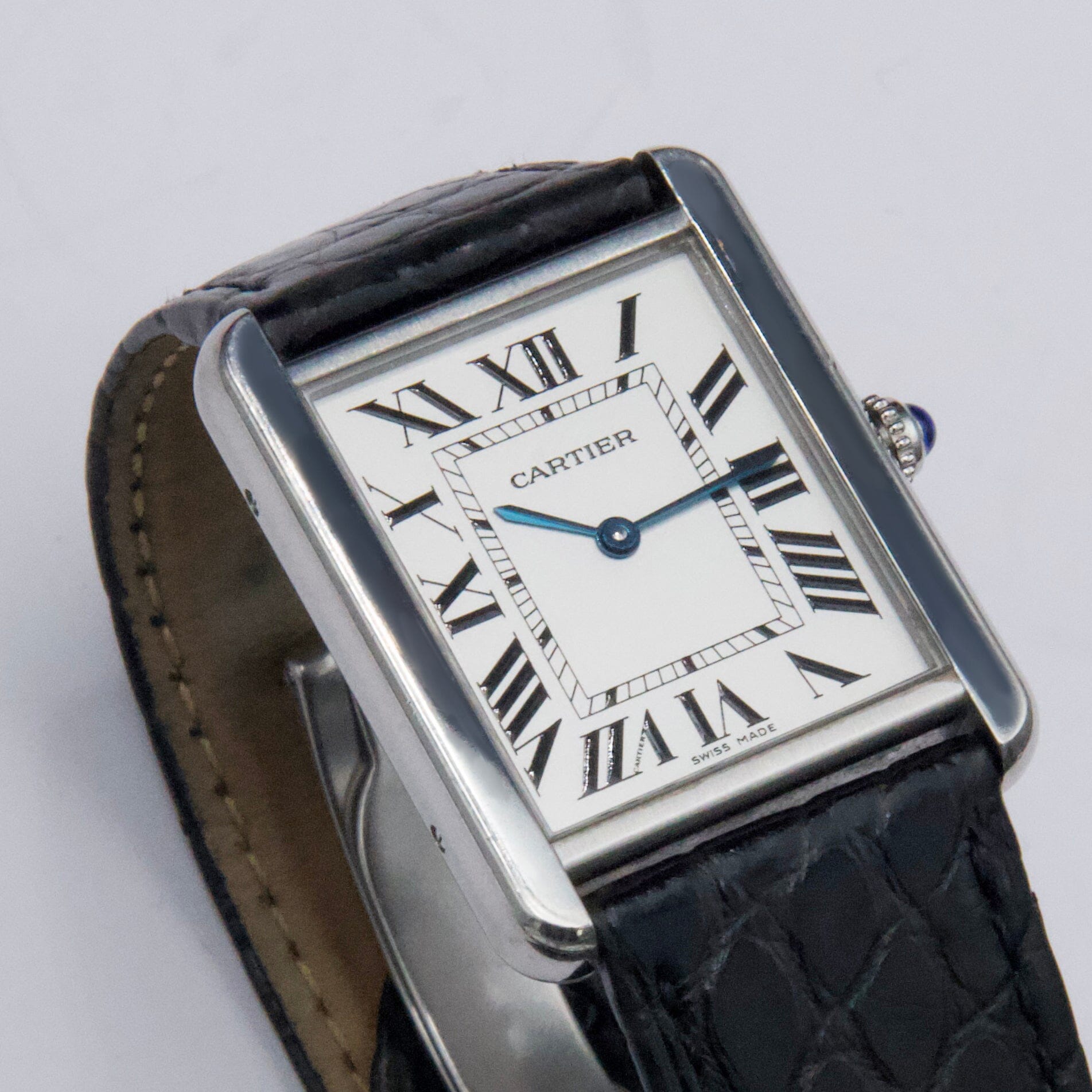 Cartier Tank Solo Large W1018355 Stainless Steel Mens Watch – Phigora