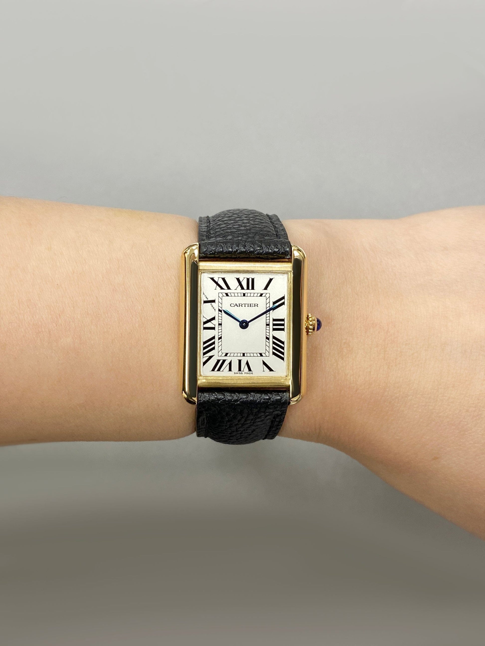 Cartier Tank Solo W1018755 18K Yellow Gold Ladies Watch - Watches