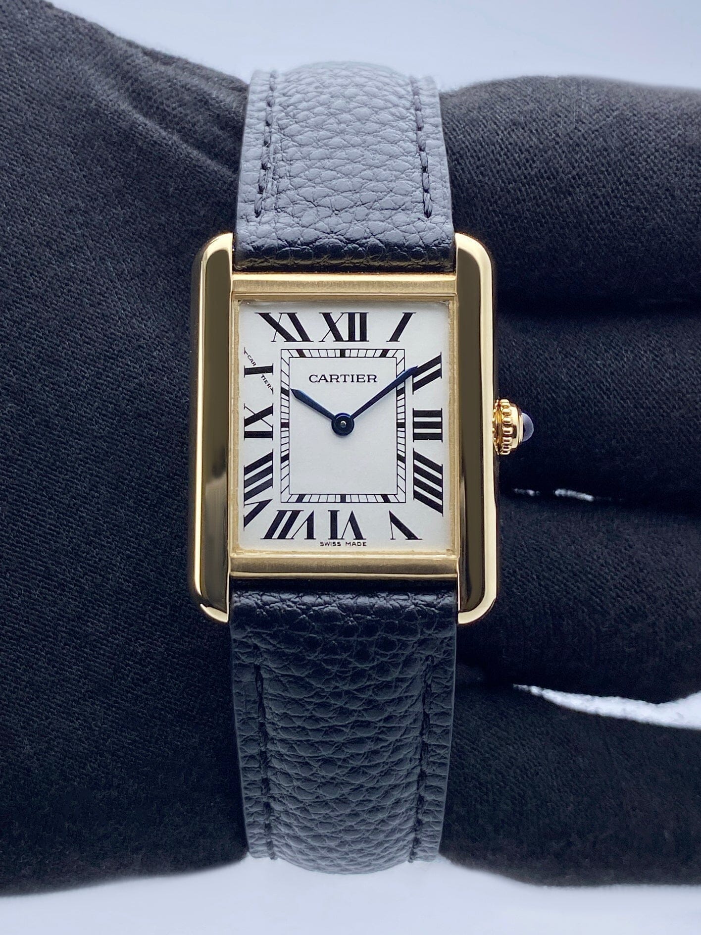 Cartier Tank Solo W1018755 18K Yellow Gold Ladies Watch - Watches