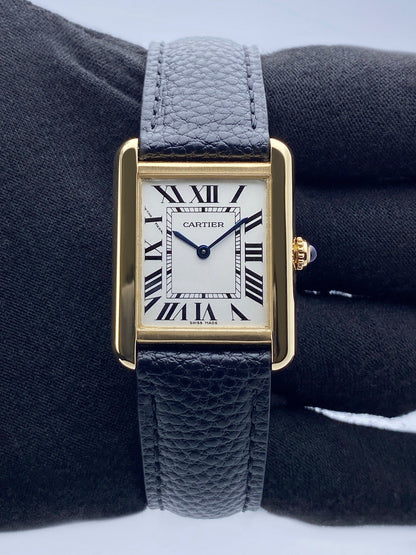 Cartier Tank Solo W1018755 18K Yellow Gold Ladies Watch - Watches