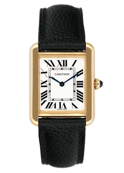 Cartier Tank Solo W1018755 18K Yellow Gold Ladies Watch - Watches