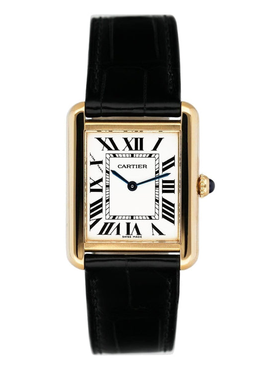 Cartier Tank Solo W1018755 18K Yellow Gold Ladies Watch Box Papers - Watches