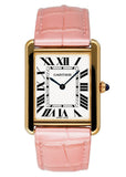 Cartier Tank Solo W1018855 Large Size 18K Yellow Gold Ladies Watch - Watches
