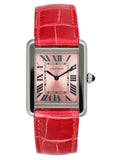 Cartier Tank Solo W5200000 Pink Dial Ladies Watch Box Papers - Watches